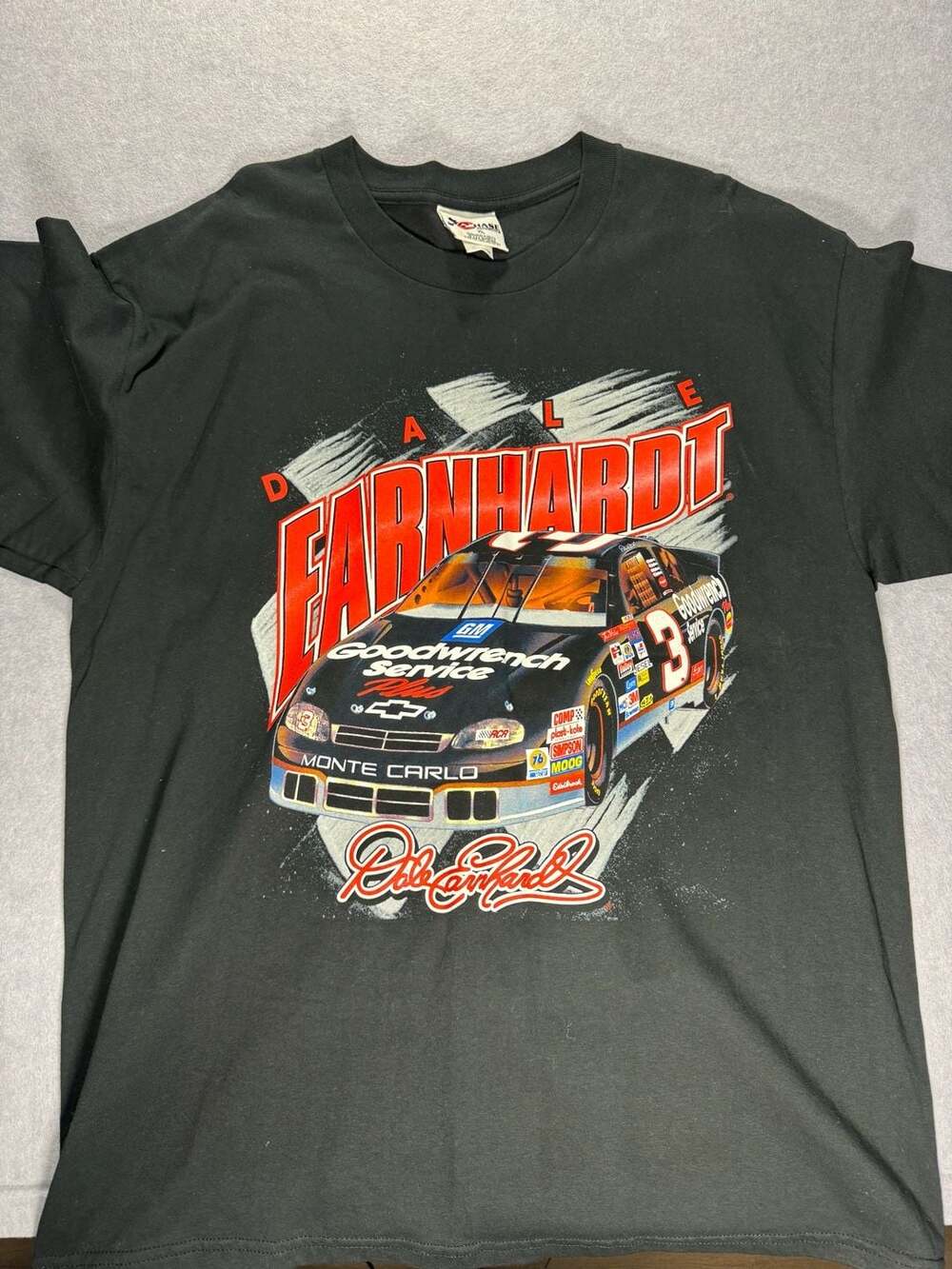 Vintage Dale Earnhardt NASCAR T-Shirt Size XL Black